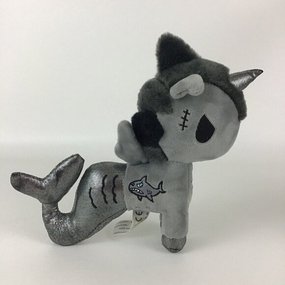 Tokidoki 15689 Sharkbite Mermicorno Grey Plush Figure 8" Mermaid Aurora World
